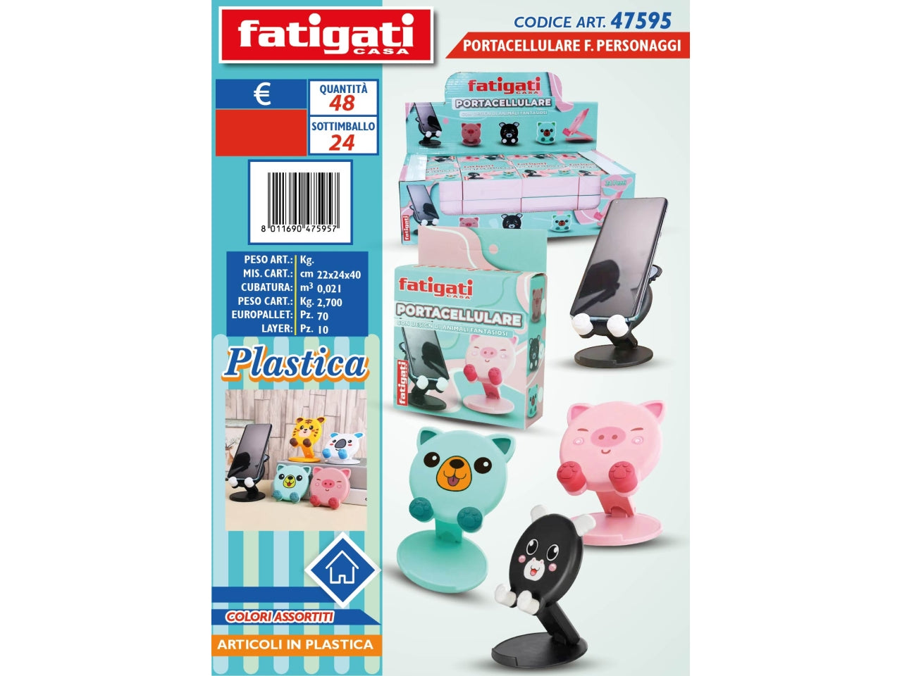 Portacellulare a forma di personaggi