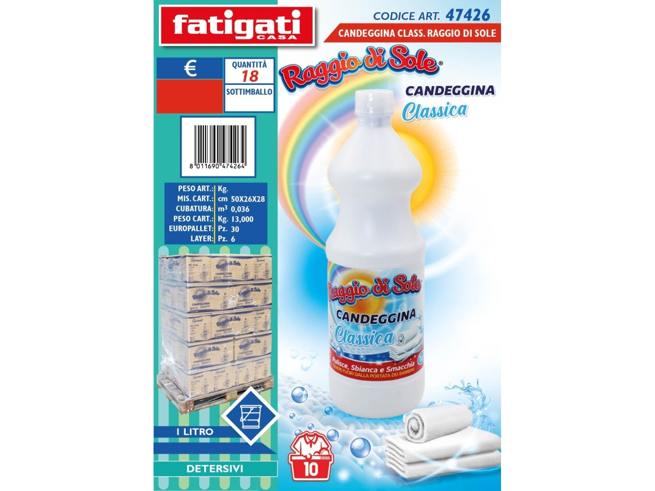 Candeggina classica 1lt raggio