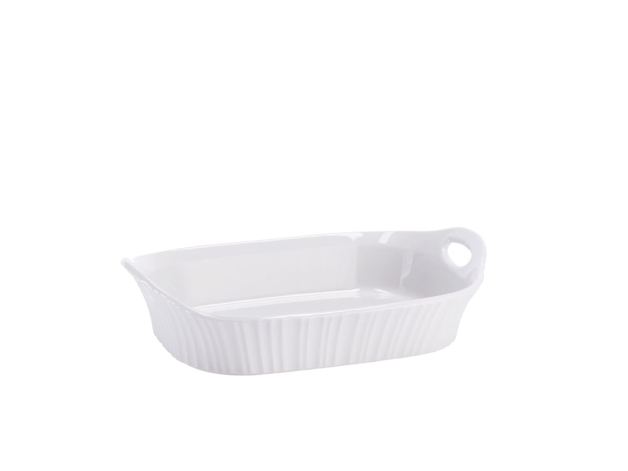 Pirofila rett ceramica 25,5x18xh7cm b.co 100976