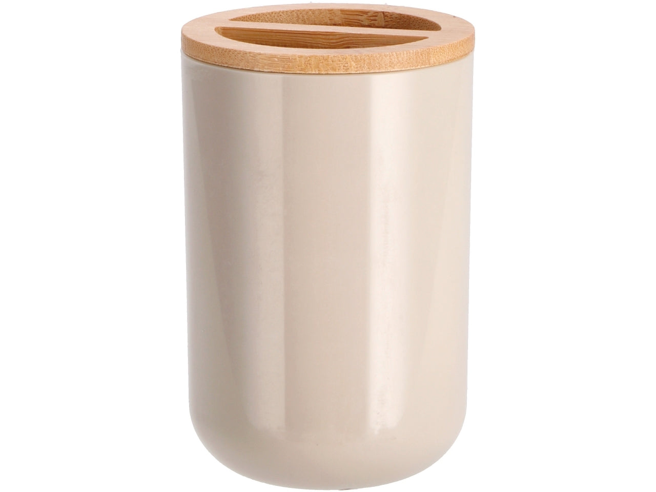 Portaspazzolini plast+bambu 7x11cm ass.80637