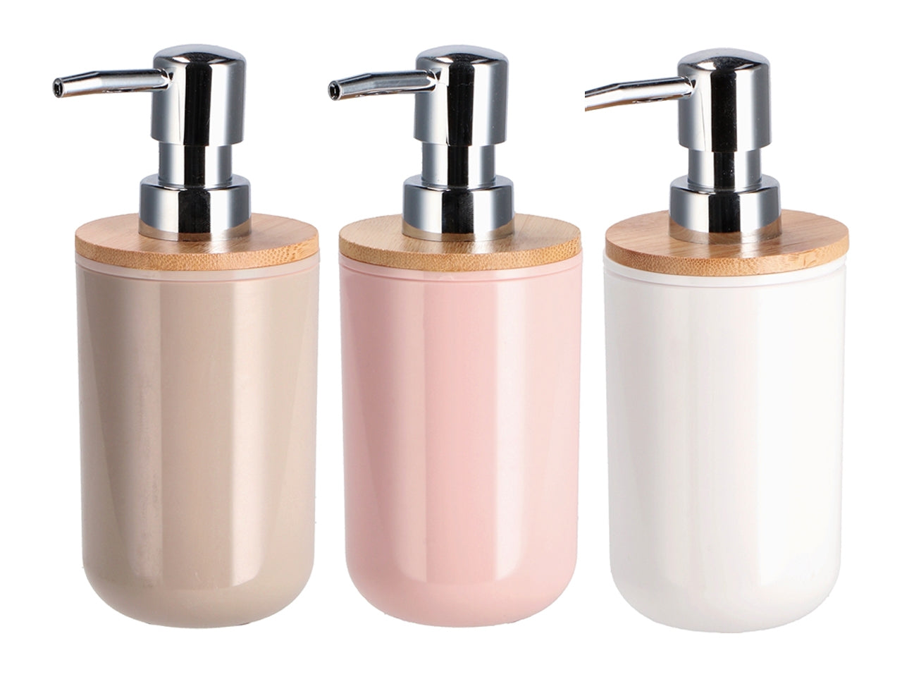 Dispenser plas+bambu 7x17cm ass. 80638