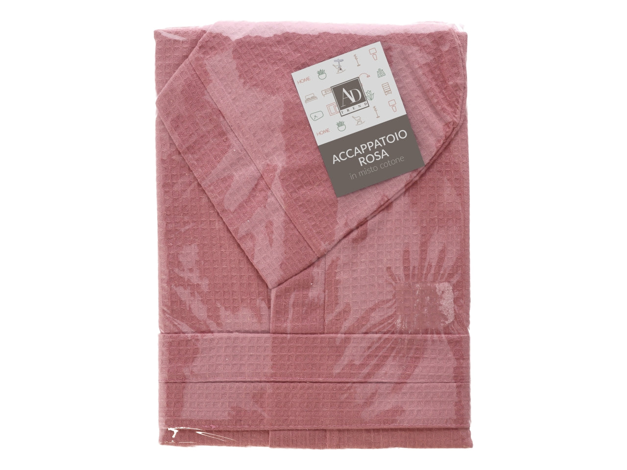 Accappatoio rosa mix cotone 750g taglie ass.109696