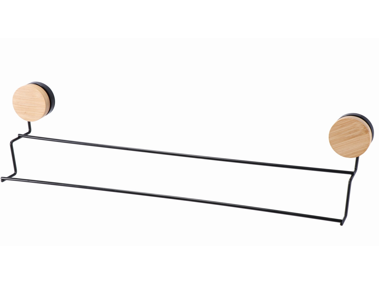 Porta salviette ferro e bambu 57x5xh18cm 86427