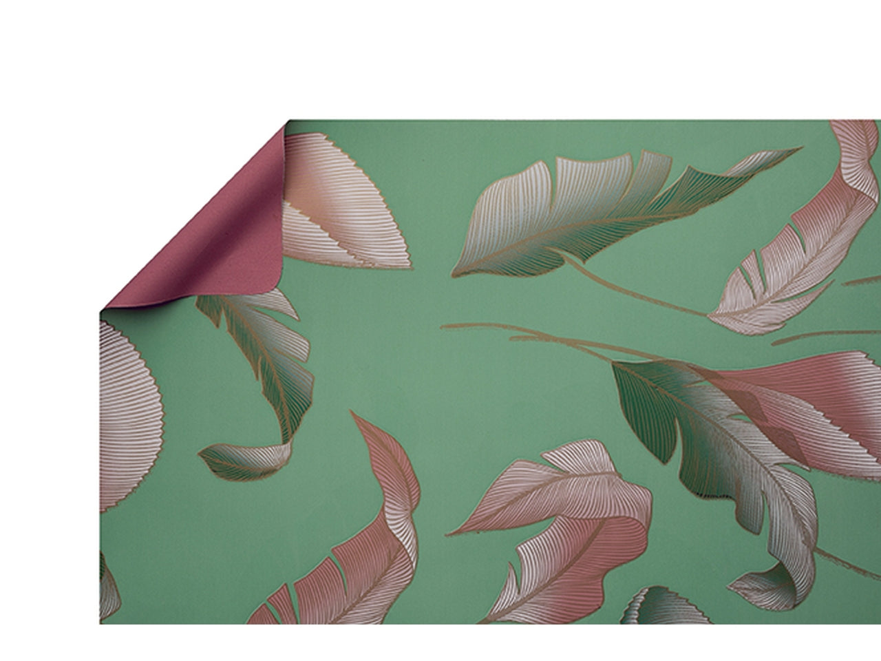 Bobina calla douple face 40my 1x25mt verde/borÃ²