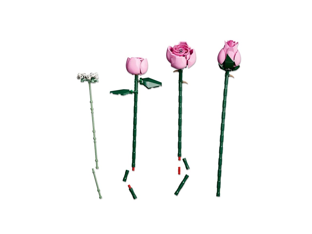 Lego Botanicals Bouquet di rose rosa