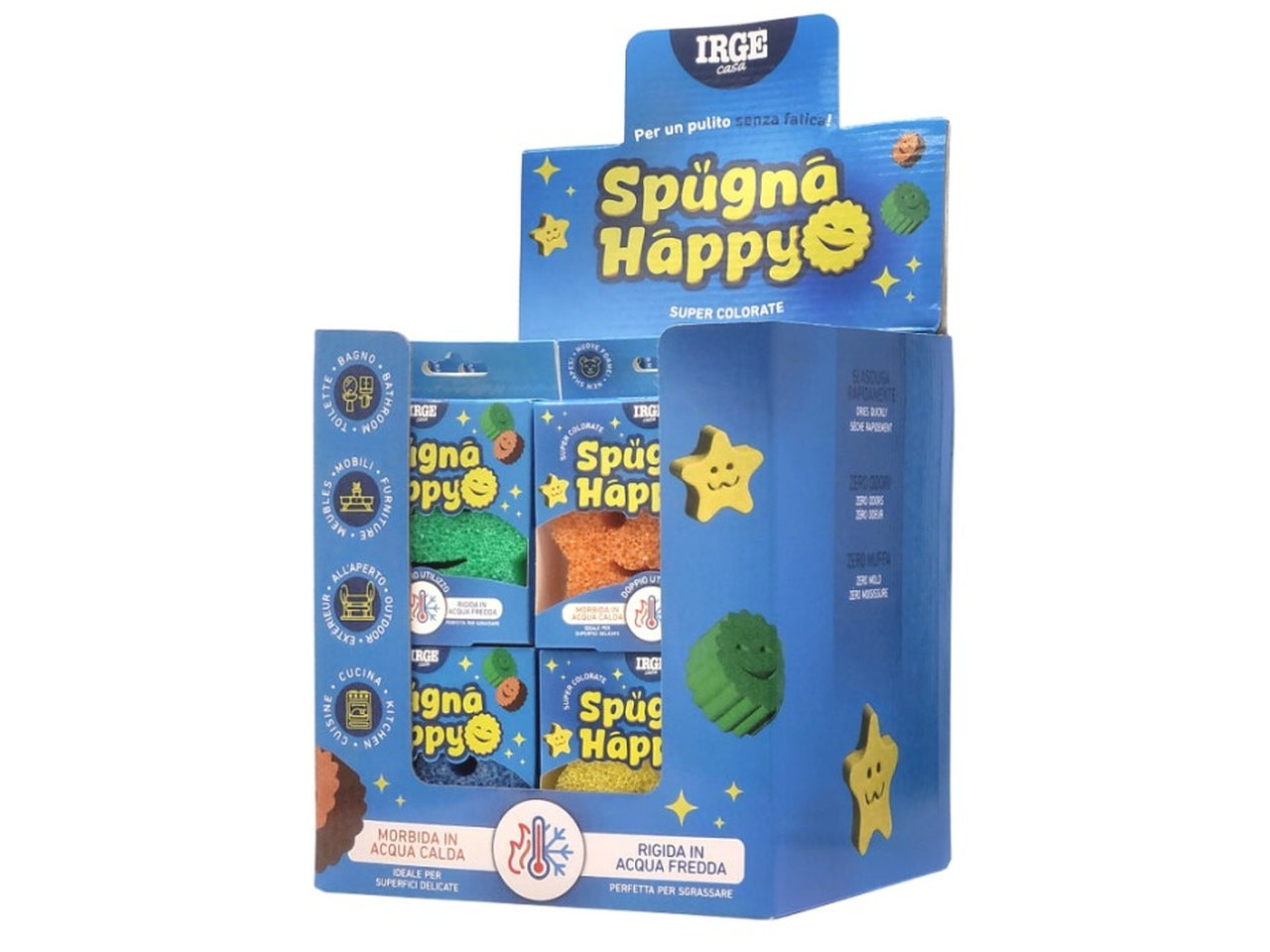 Spugna happy scrub 10x10x3cm