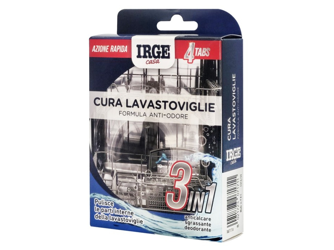 Tabs per pulizia lavastoviglie, set 4tabs