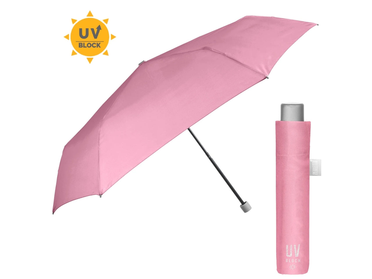 Ombrello donna mini 54cm manuale extraslim tinta unita uv50