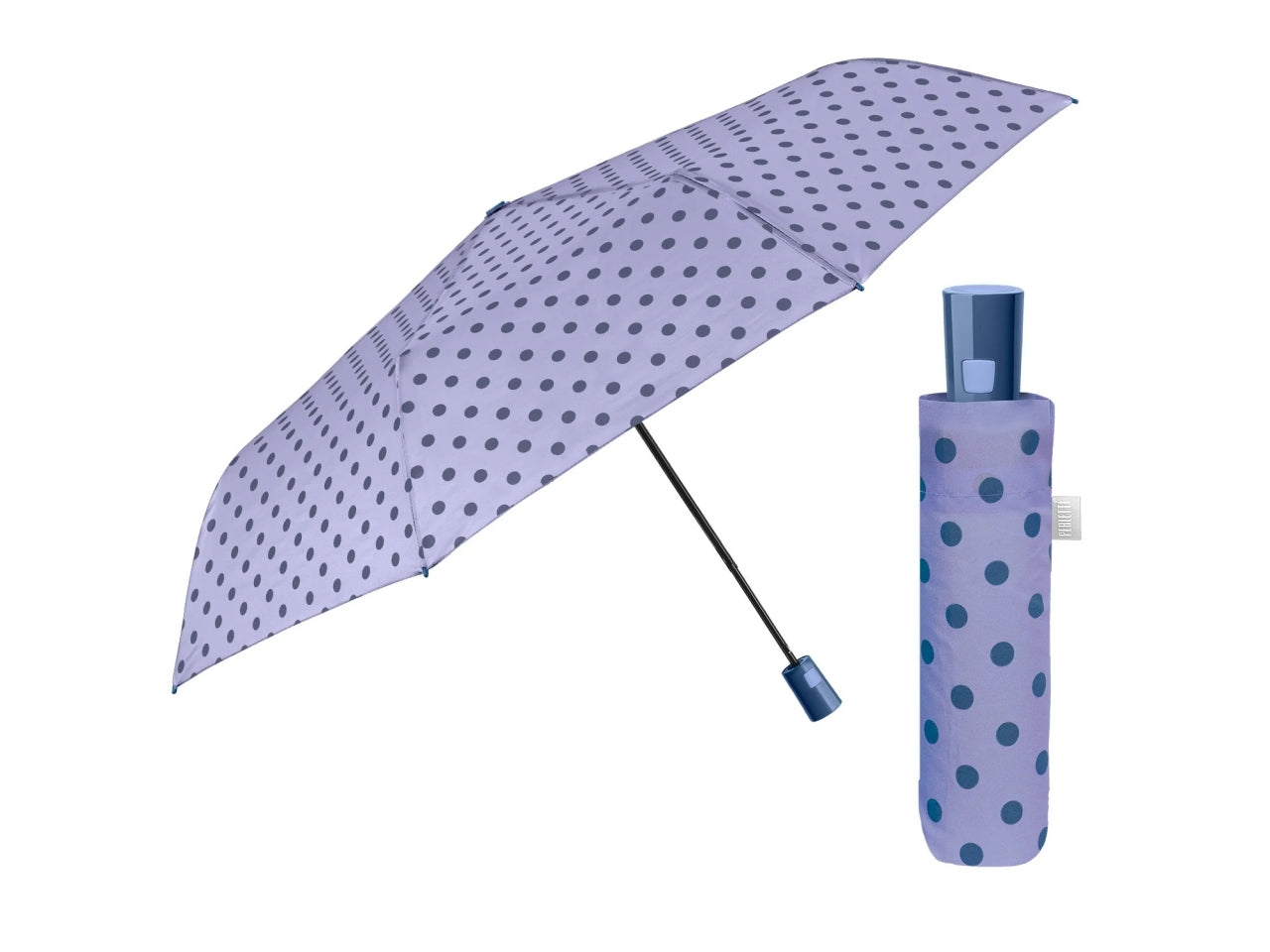 Ombrello donna mini 54cm automatico a pois