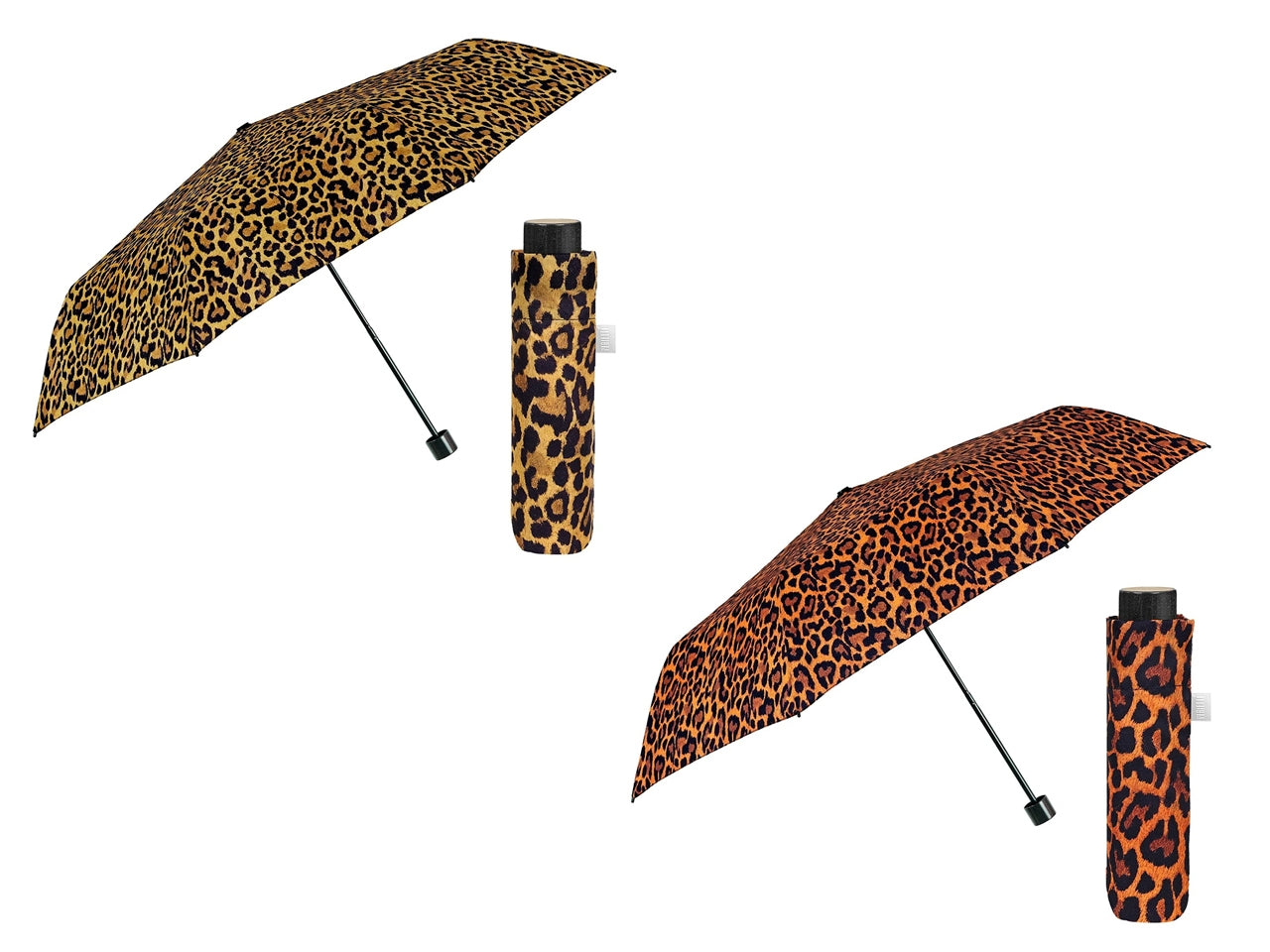 Ombrello donna mini 54cm manuale leopardo