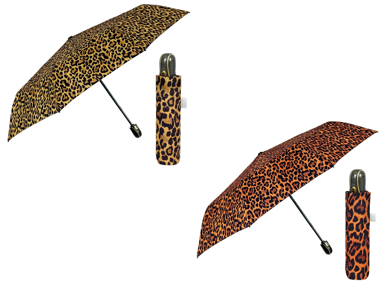 Ombrello donna mini54cm automatico leopardo