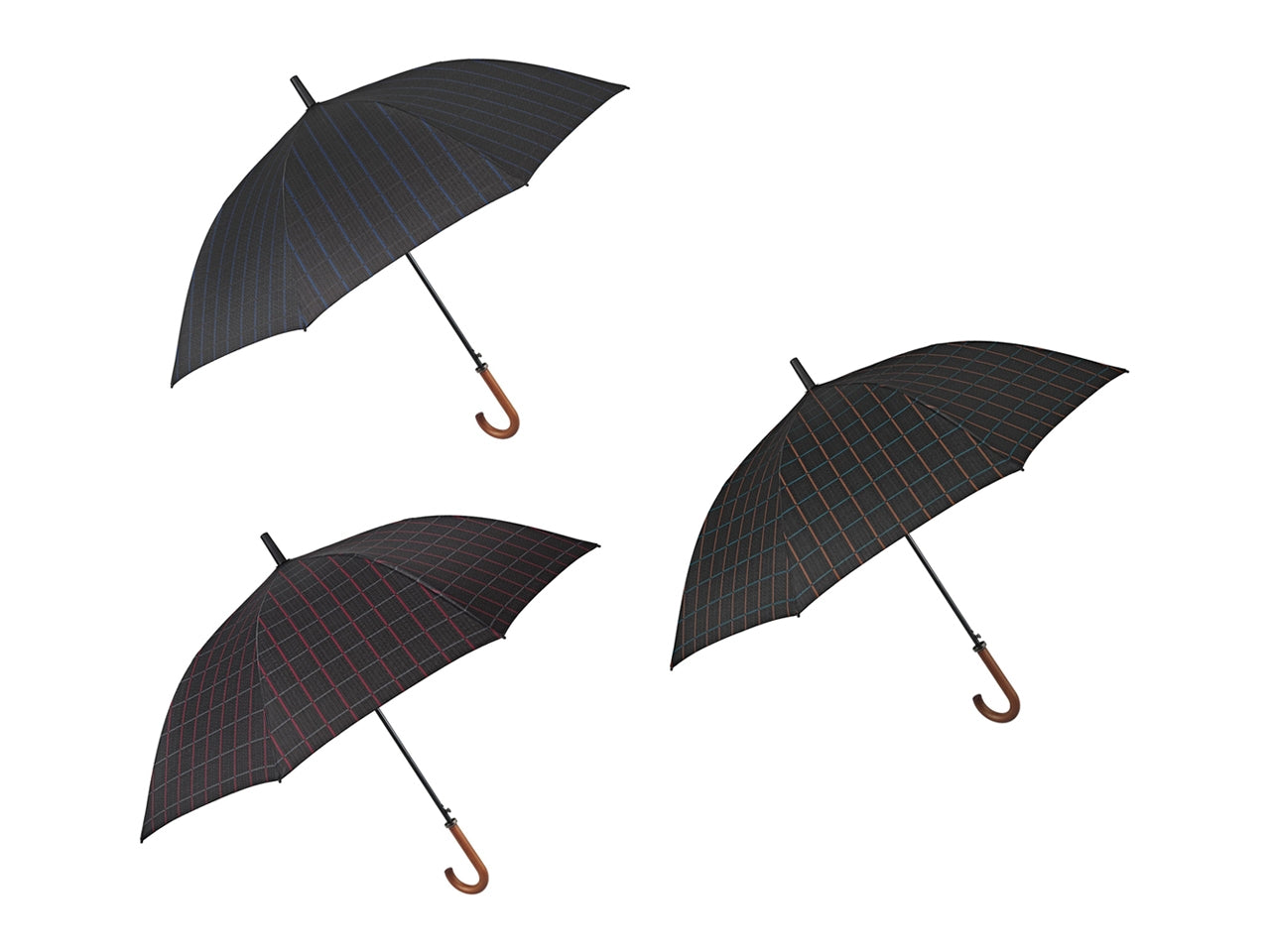 Ombrello uomo 65cm golf automaticoscozzese imp.legno