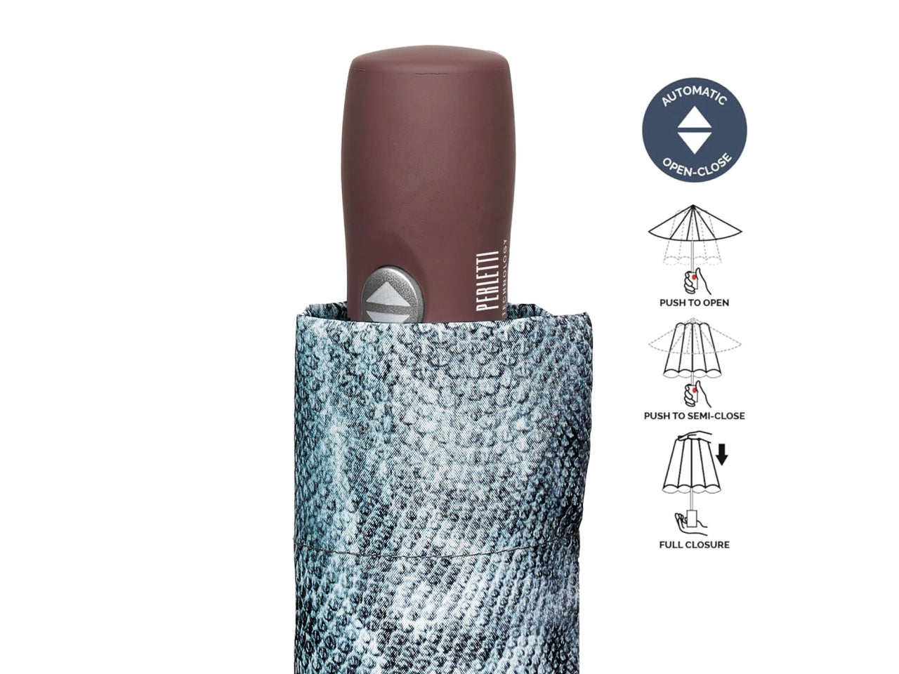 Ombrello donna mini 54cm light serpente technology