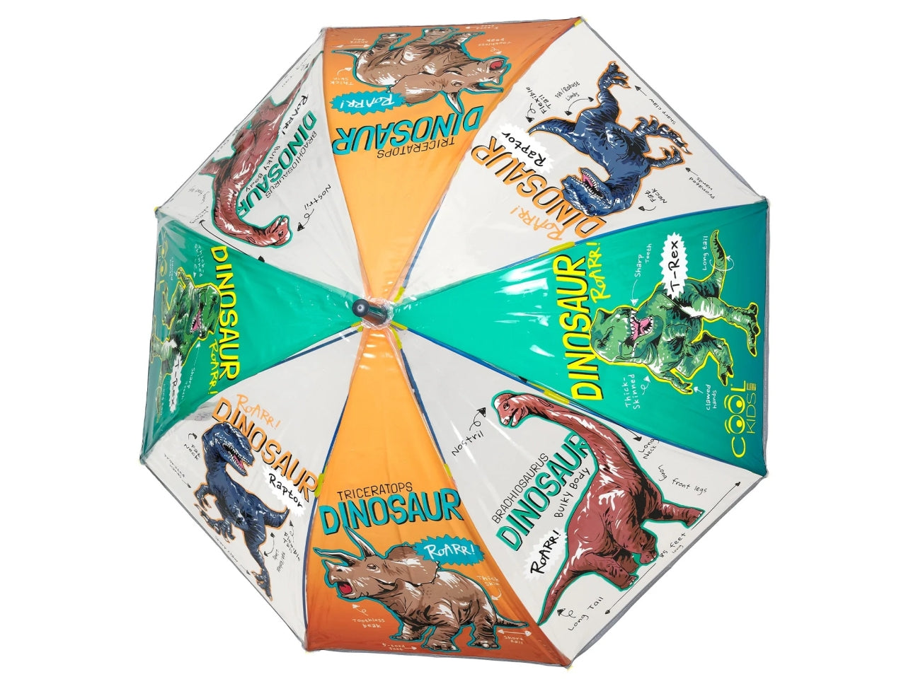 Ombrello  kids manuale 45 cm cupola Dinosauro kids
