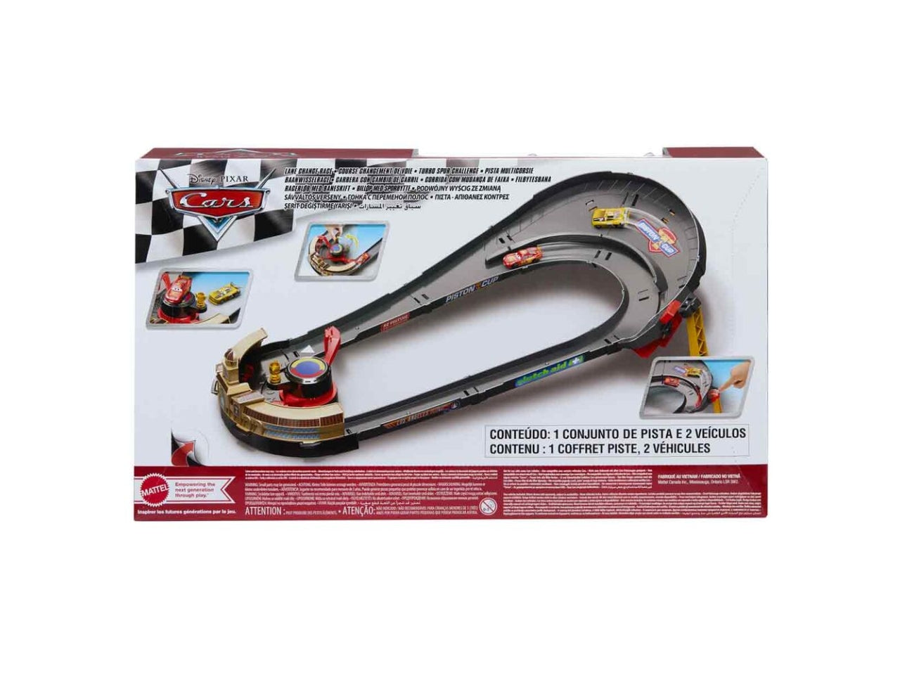 Cars nascar pack gara con cambio di corsia
