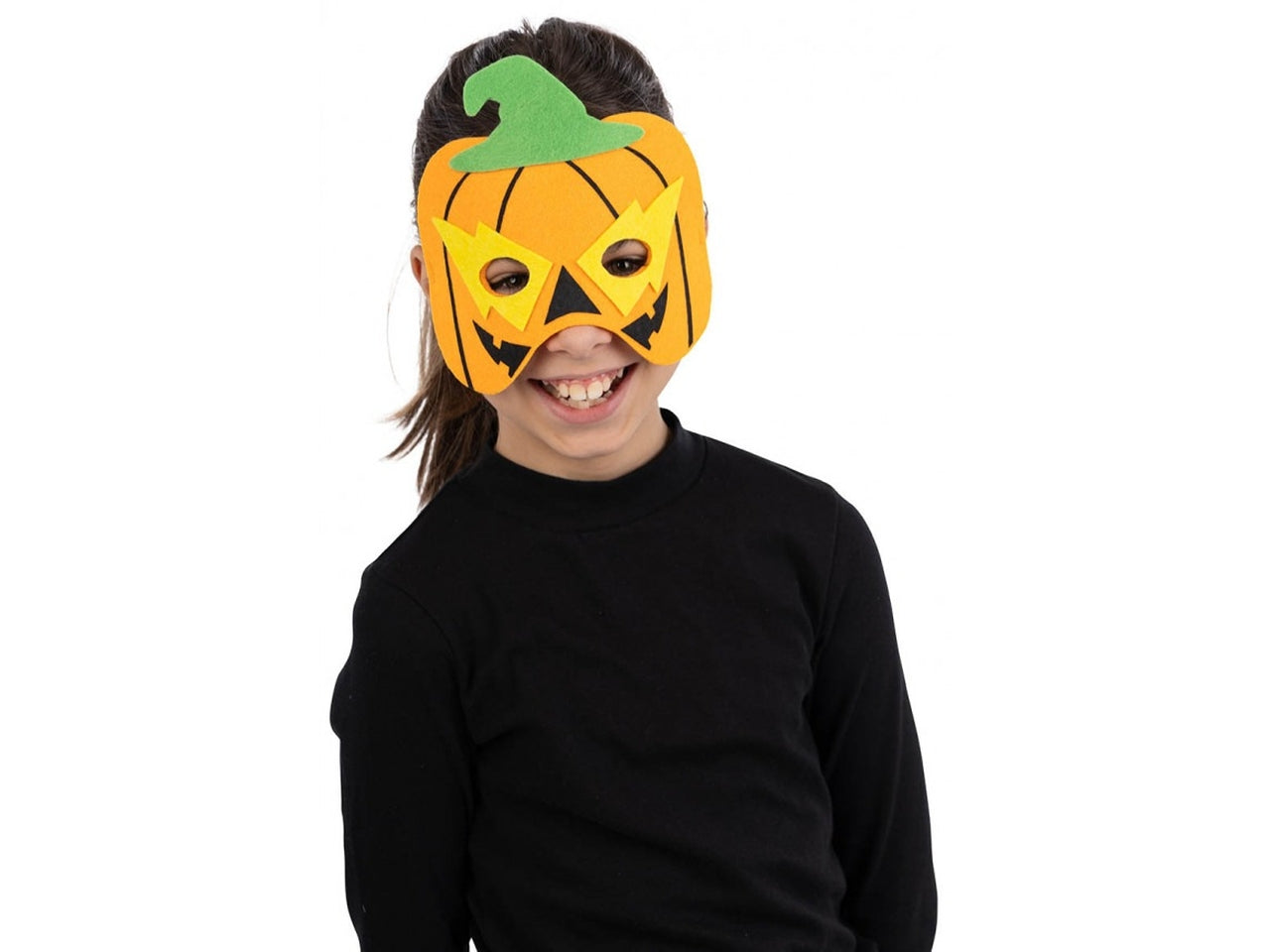 Maschera zucca bimbo in feltro