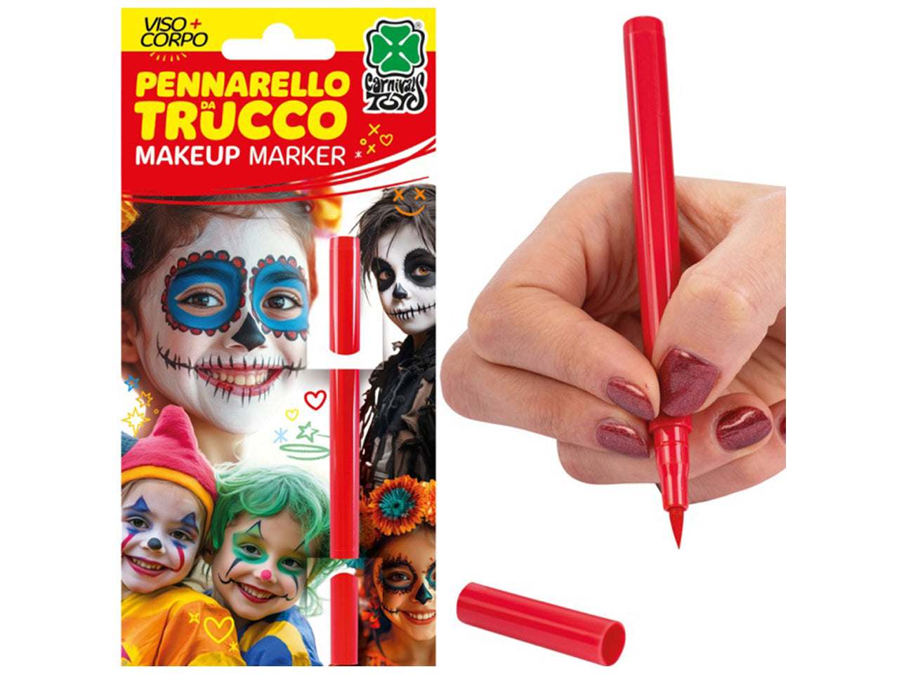 Pennarello trucco viso/corpo rosso