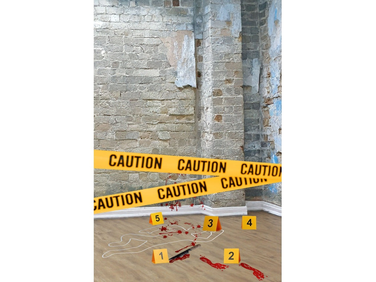 Set decorazione scena del crimine