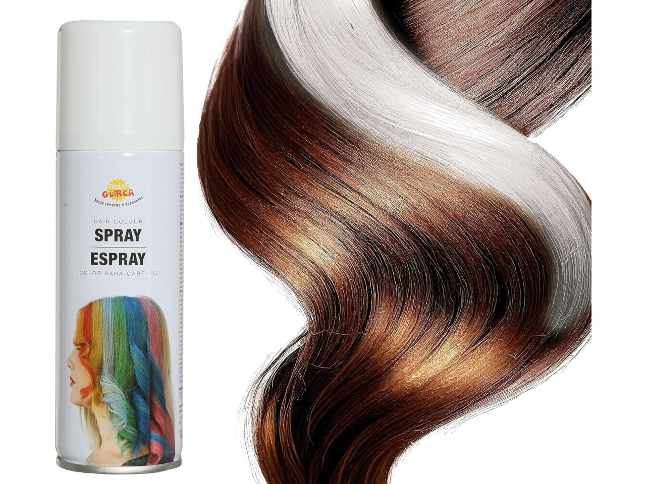 Colore per capelli spray bianco 125ml