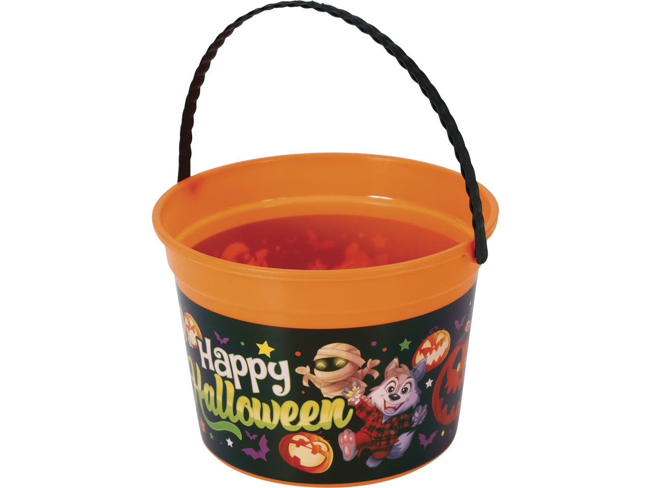 Cestino happy halloween 18x16cm