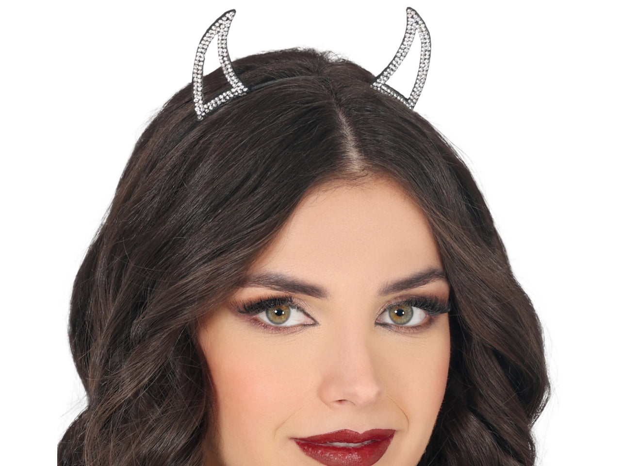 Cerchietto diavoletta argento lucido