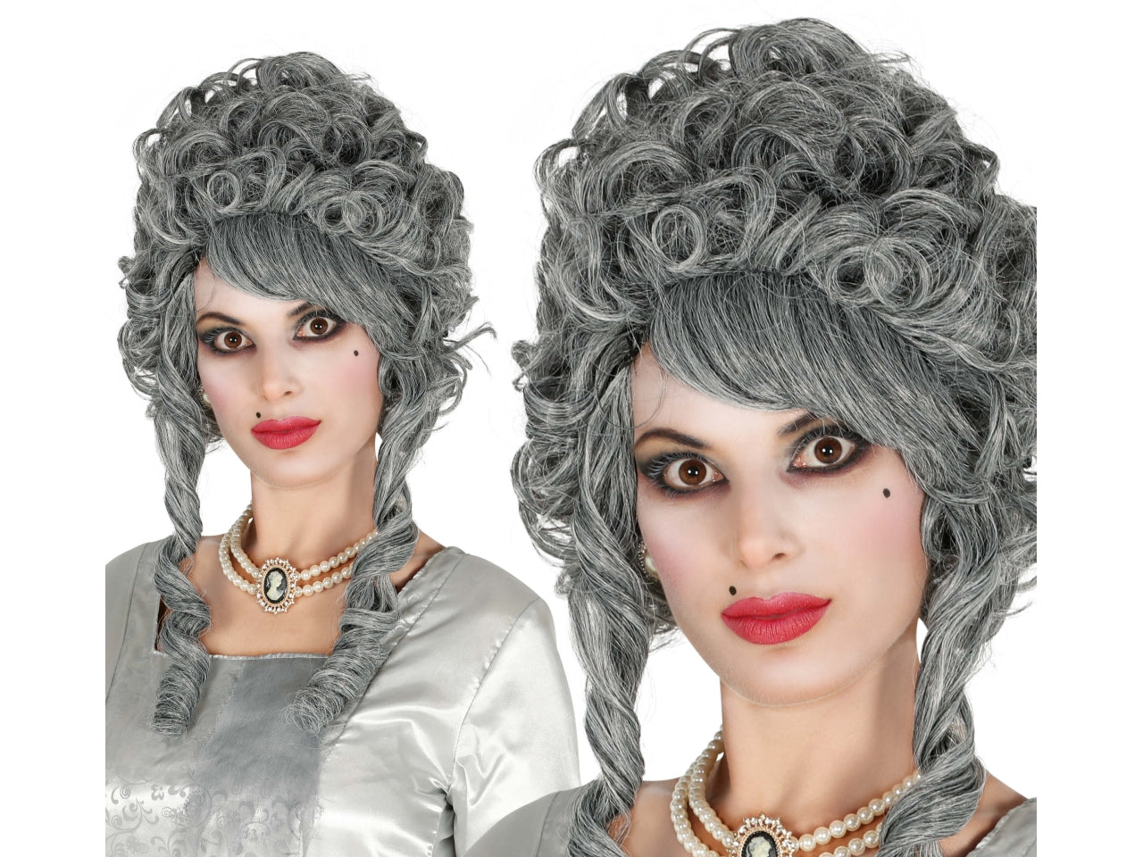 Parrucca marchesa grigia