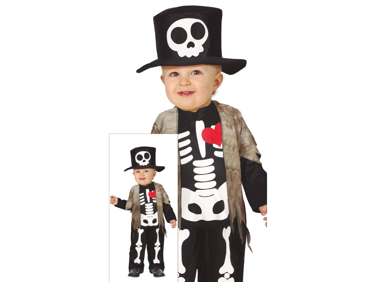 Costume skeleton 18/24 mesi
