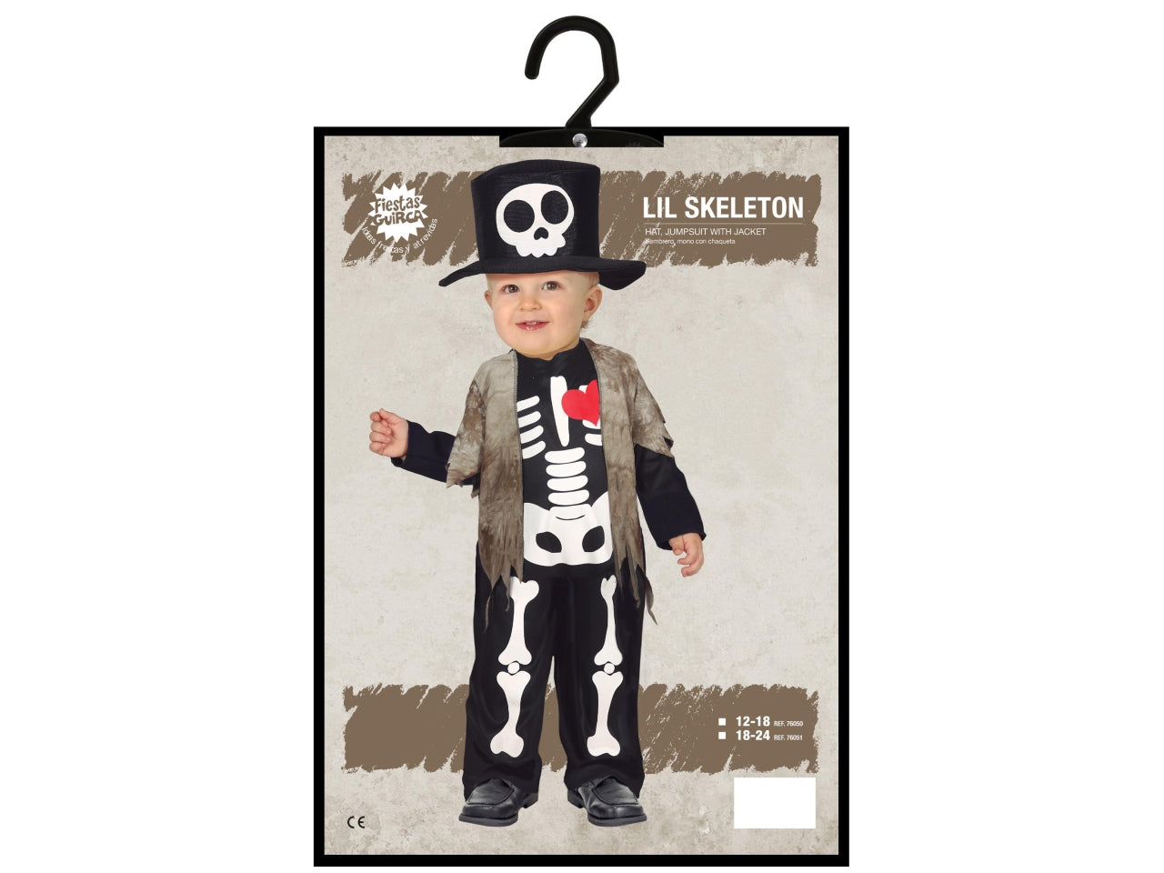 Costume skeleton 18/24 mesi