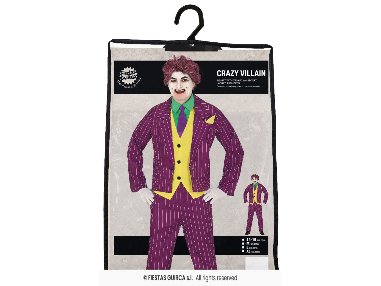 Costume villaine pazza 14/16 anni