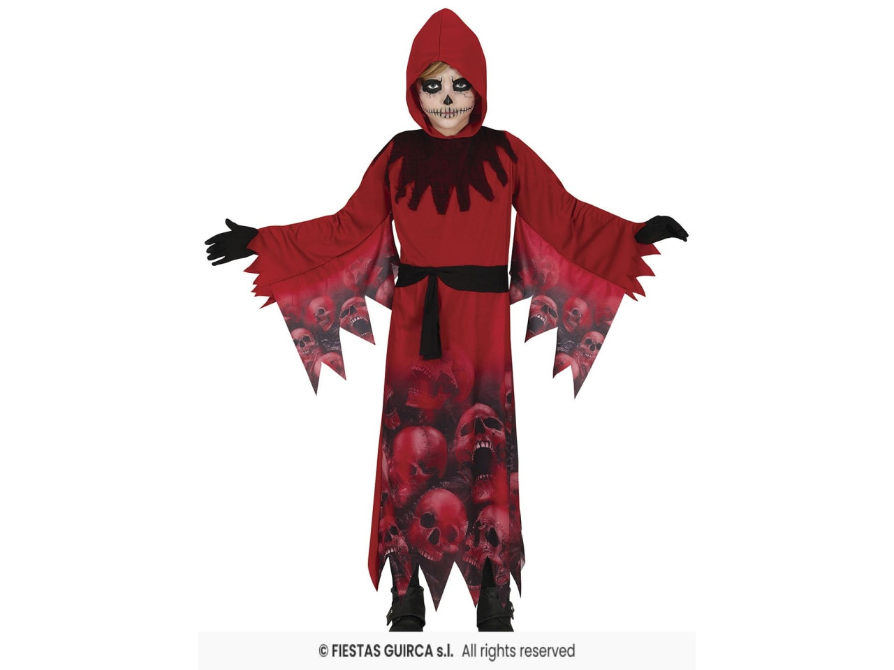 Costume red reaper 7/9 anni