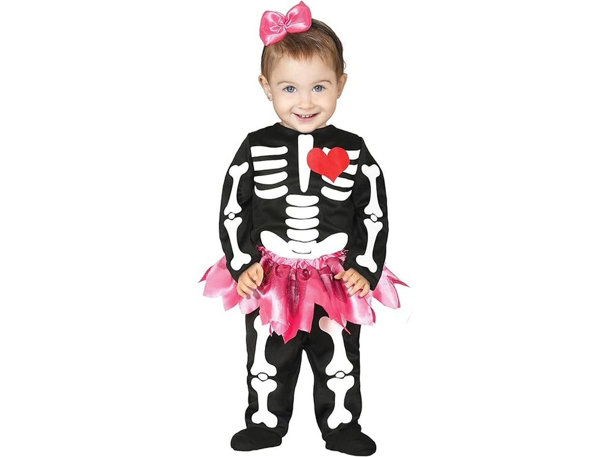 Costume baby scheletro 2-3anni