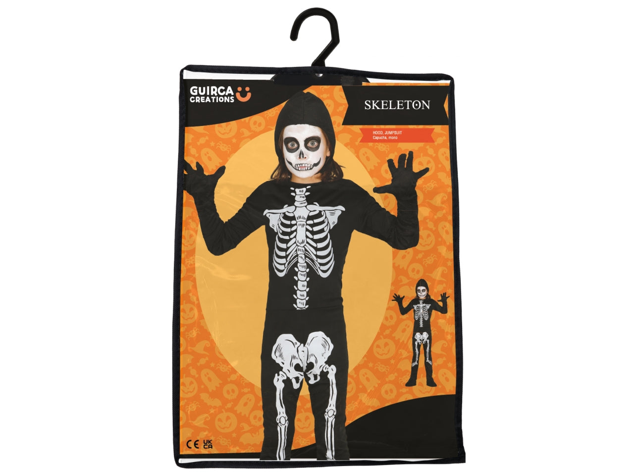 Costume scheletro 3/4anni