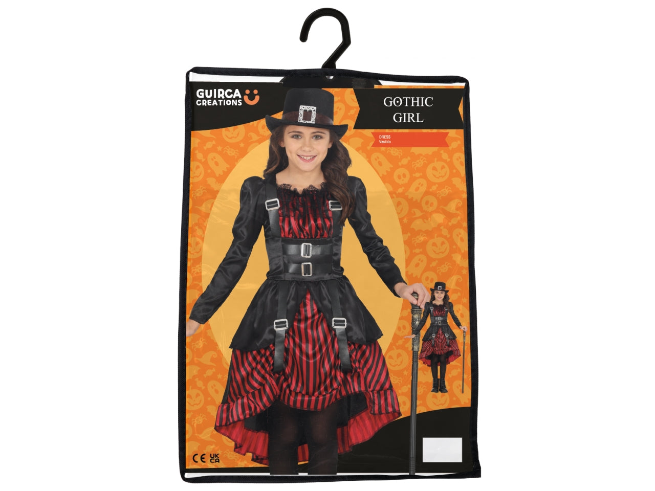 Costume gothic girl 5/6 anni