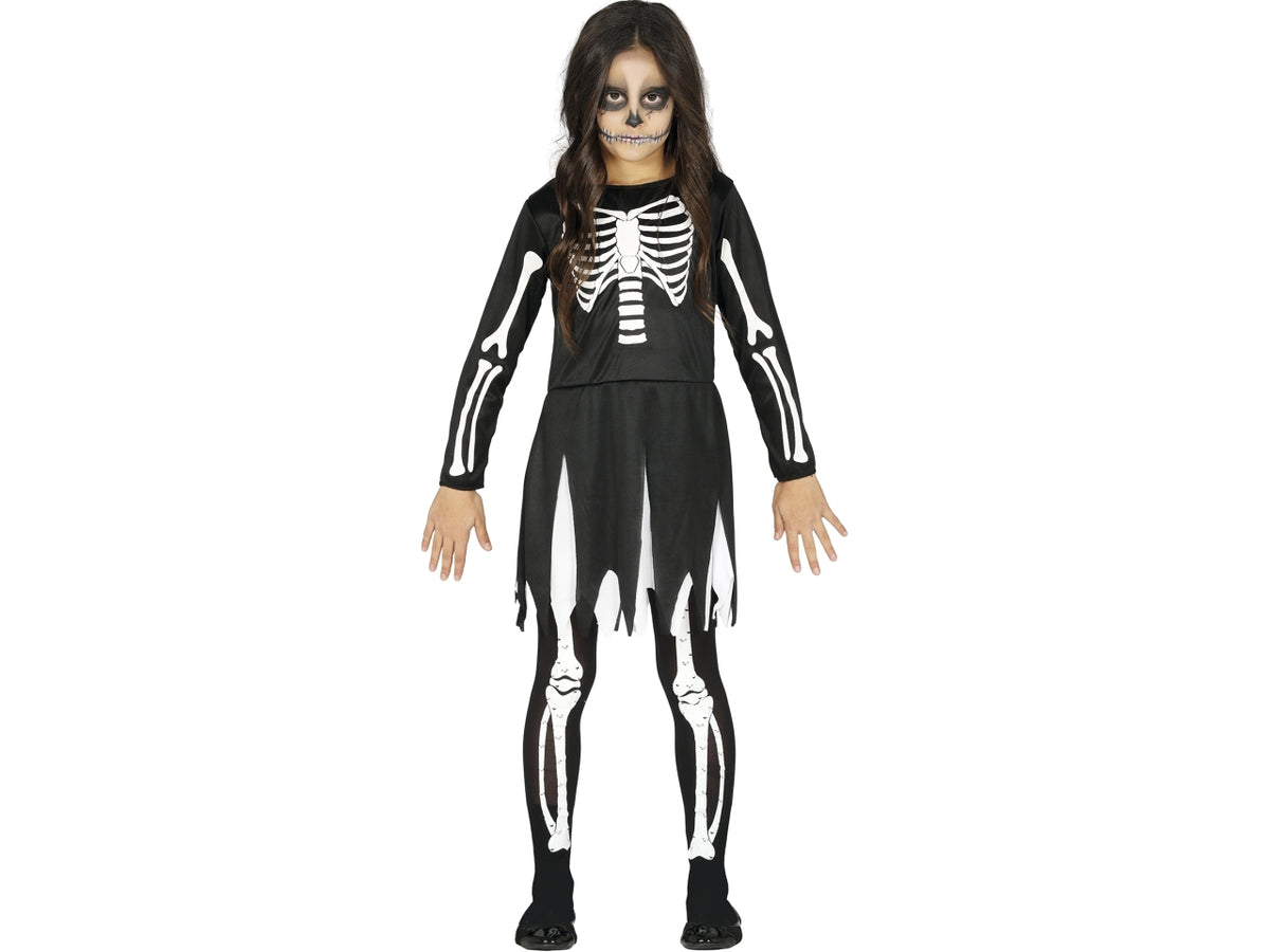 Costume scheletro bimba 10/12 anni