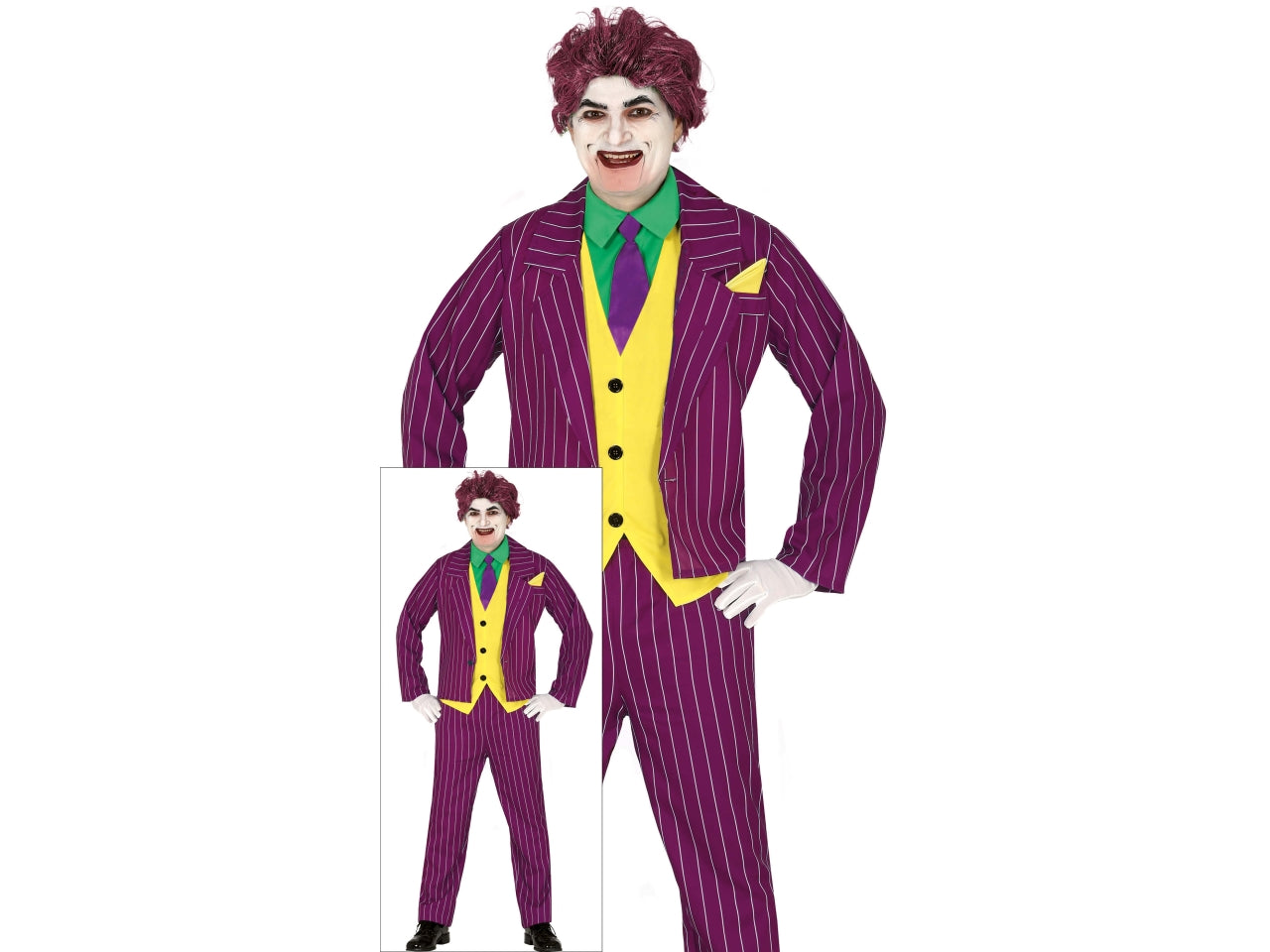 Costume crazy villain adulto taglia 52-54