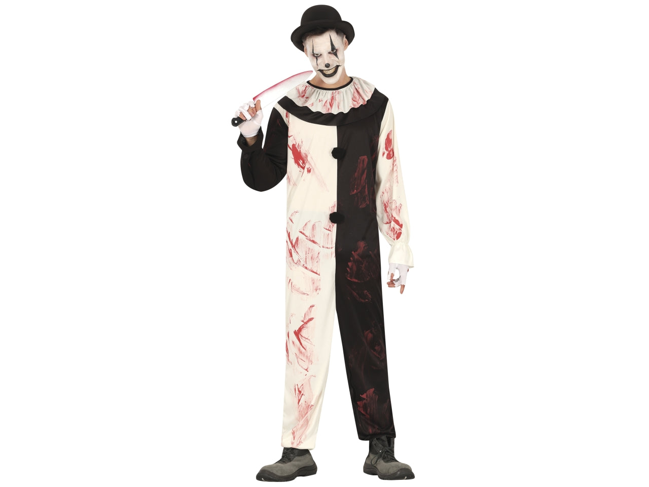 Costume clown terrificante adulto taglia M 48/50