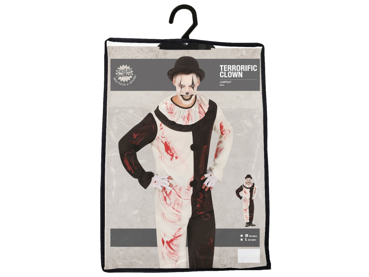 Costume clown terrificante adulto taglia M 48/50