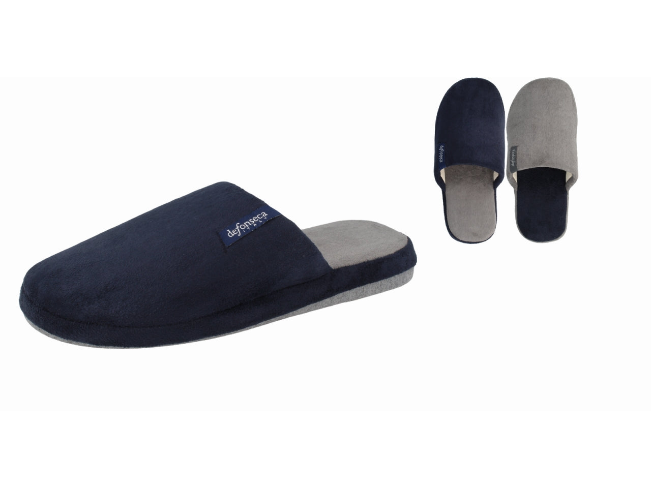 Pantofola uomo Roma TOP C M20 di colore blu_grigiotaglia 35/43