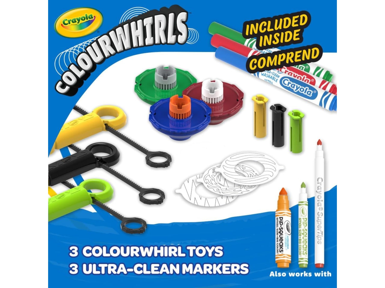 Colourwhirlsset 3 trottoledei colori