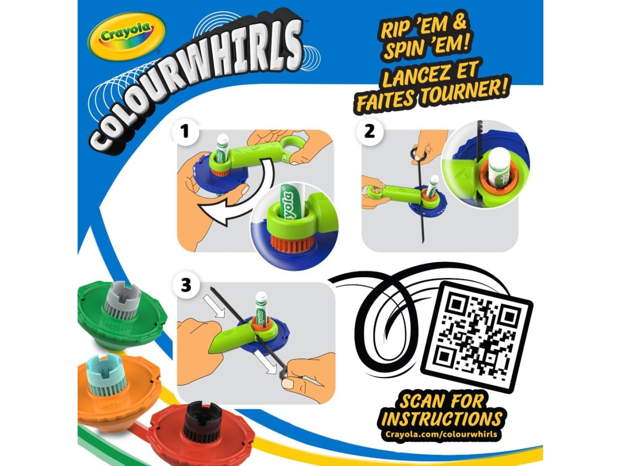 Colourwhirlsset 3 trottoledei colori