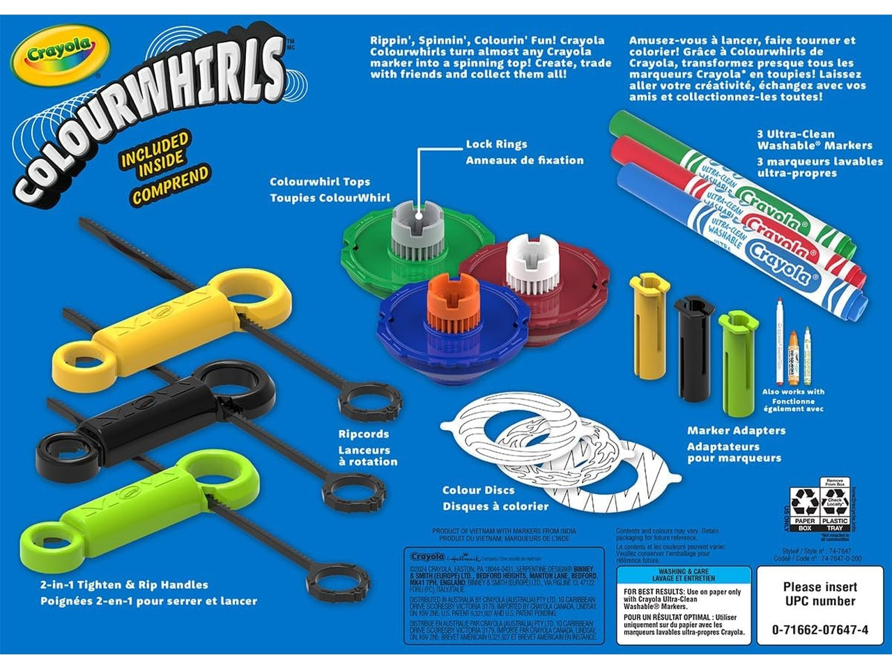 Colourwhirlsset 3 trottoledei colori