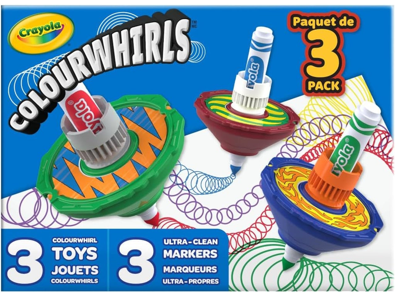 Colourwhirlsset 3 trottoledei colori