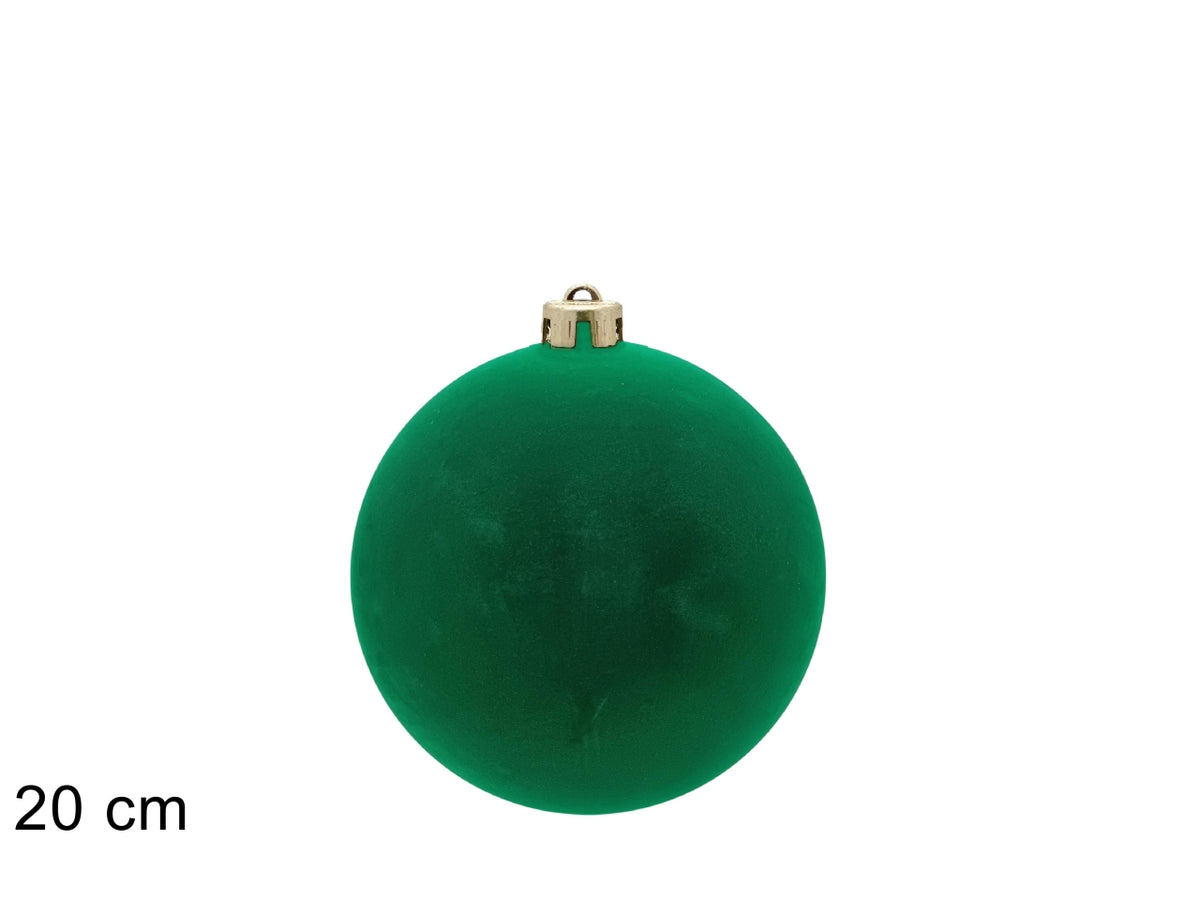 Palla 20cm floccata verde