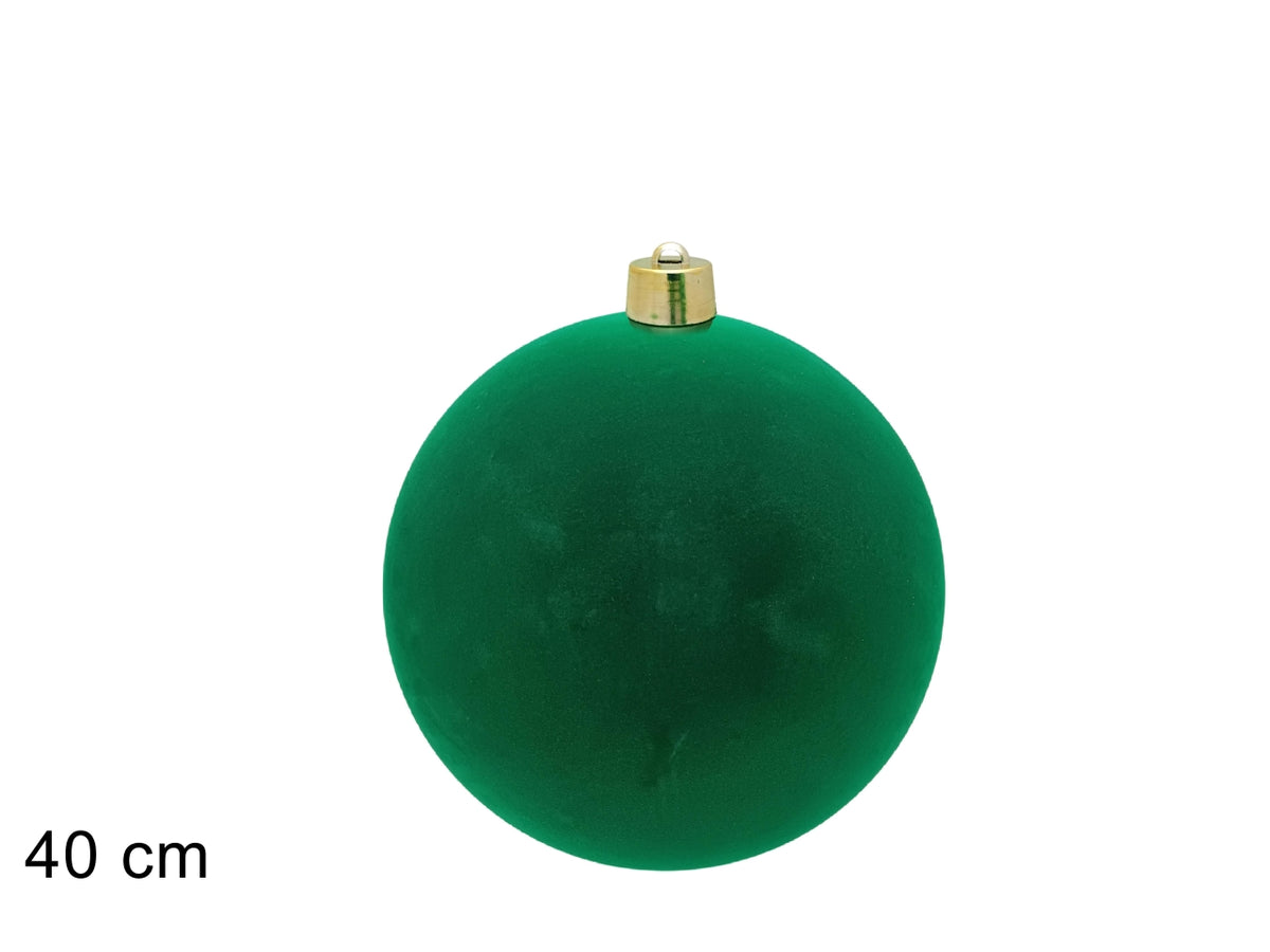 Palla 40cm floccata verde
