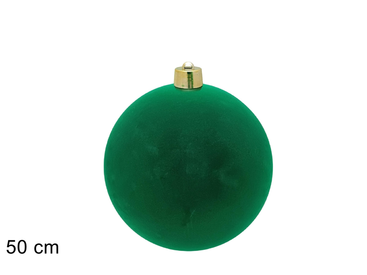 Palla 50cm floccata verde