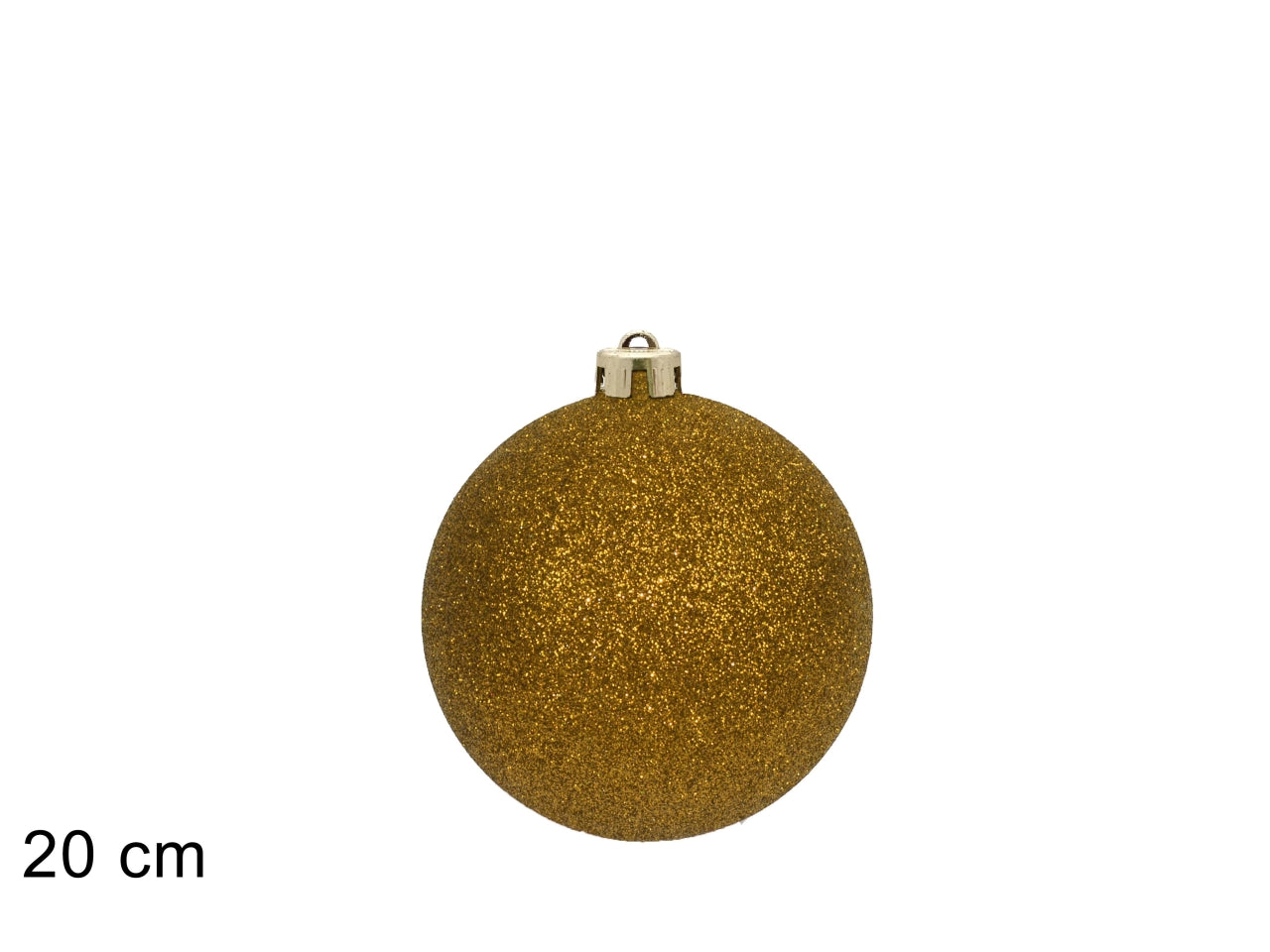 Palla 20cm glitterata oro