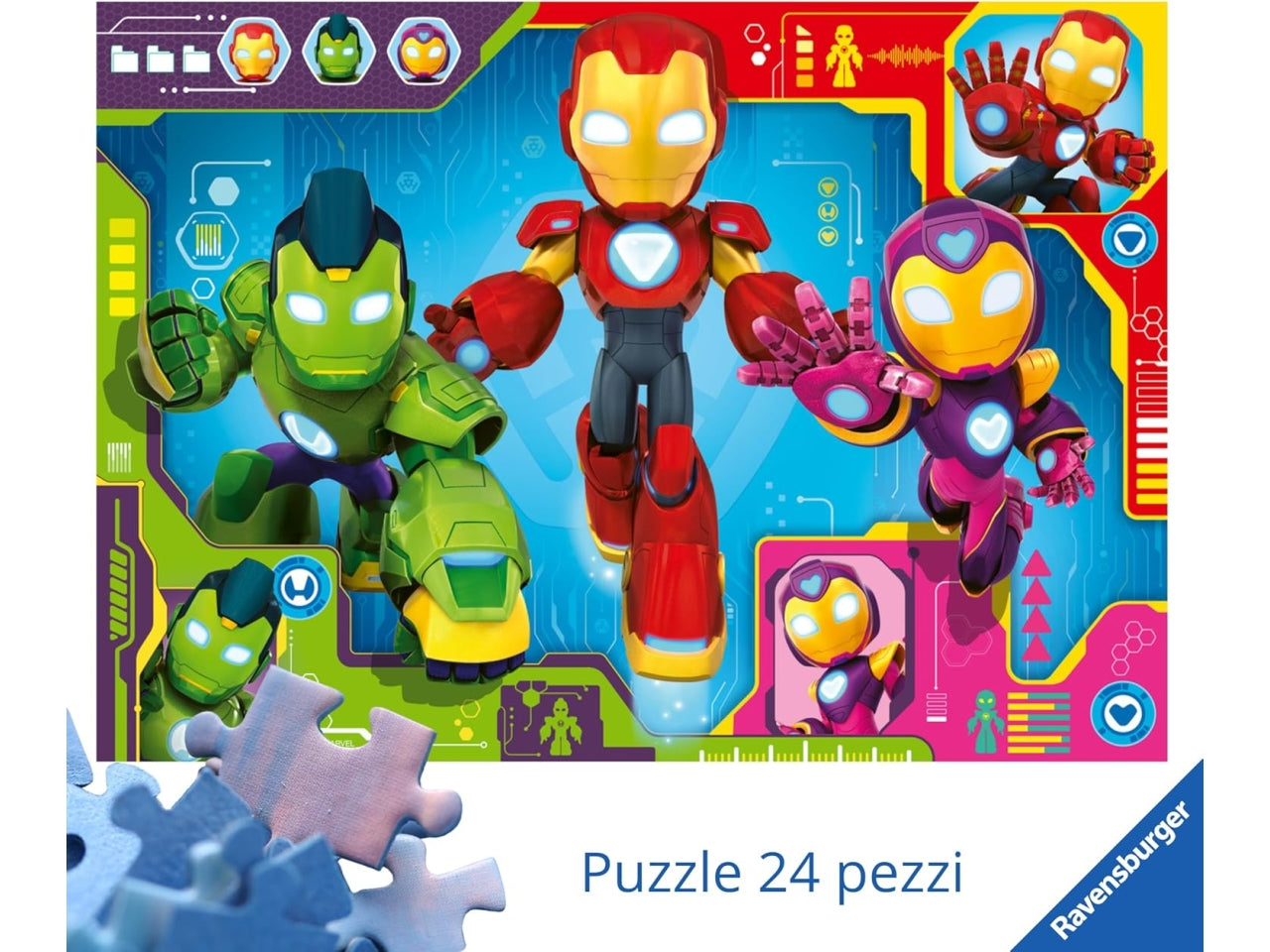 Puzzle 24 pz giant pavimento Iron Man