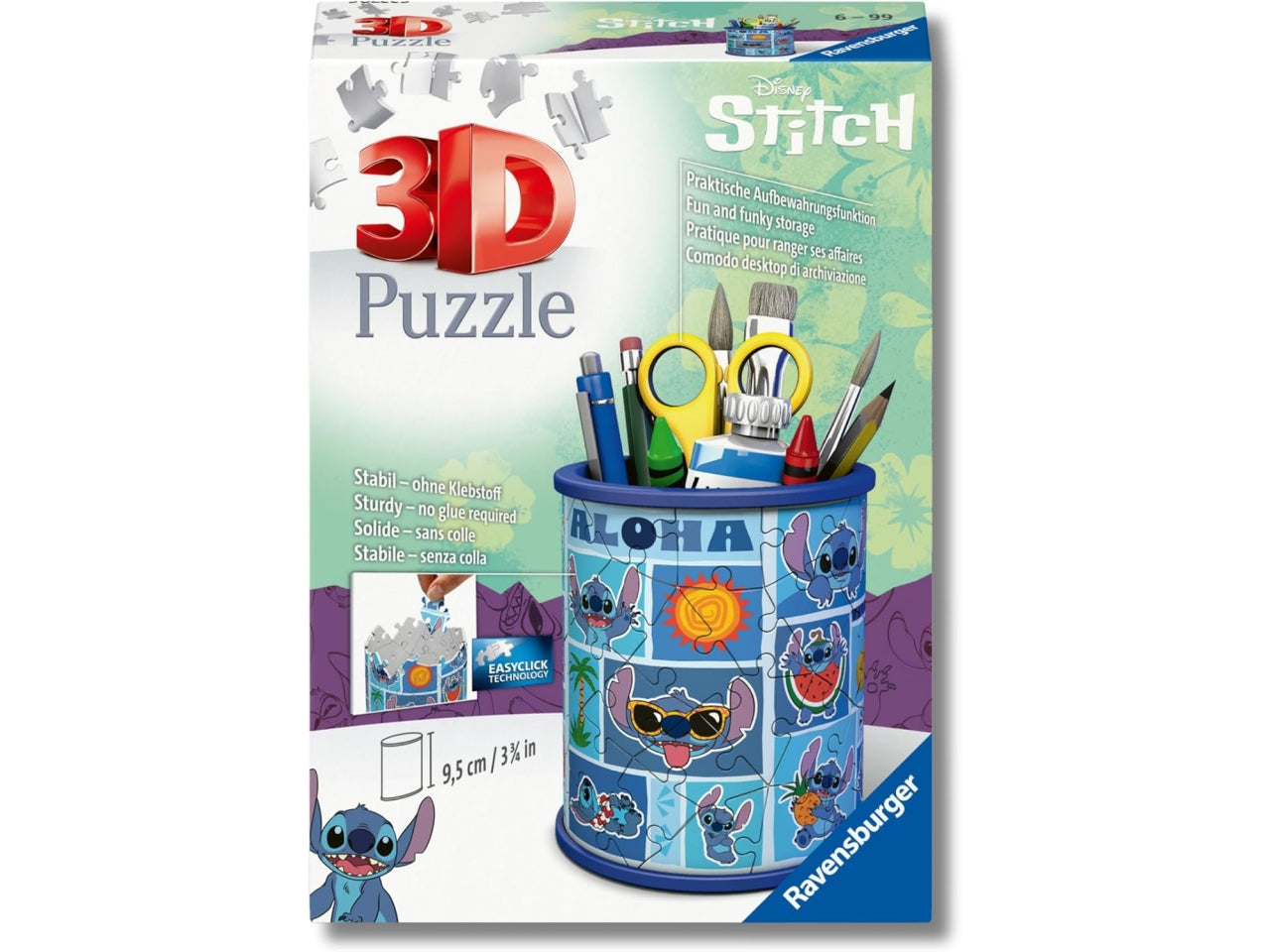 Puzzle 3d portapenne Stitch