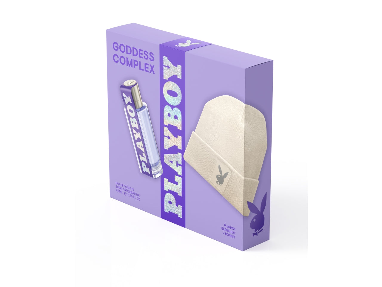 Playboy goddess complex, confezione con edt 40ml + cappello