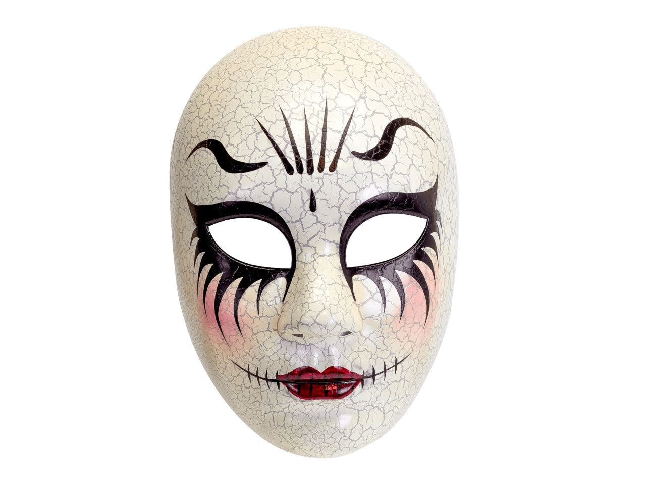 Maschera commedia dell'arte donna incrinata